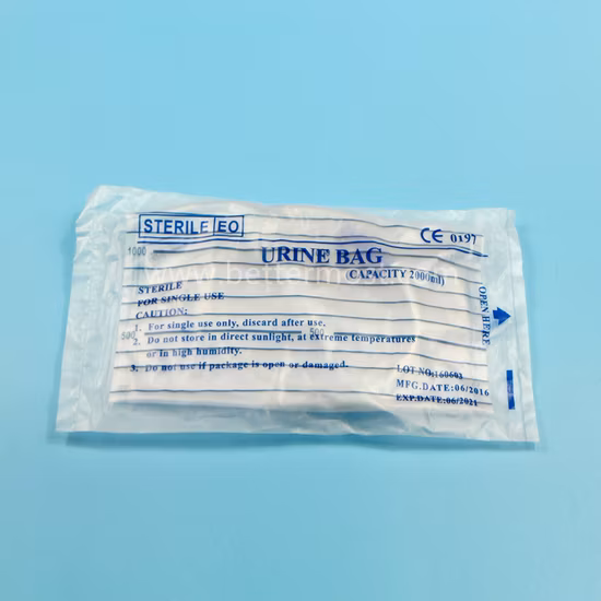 Sacca per drenaggio urinario in PVC medico monouso di alta qualità Bm® ISO13485 CE