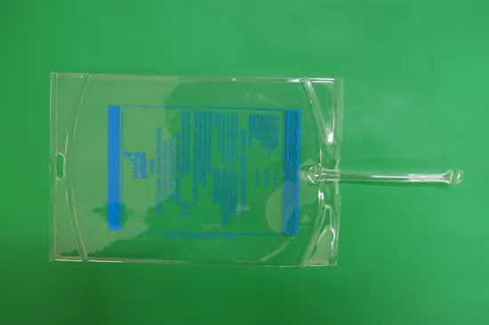 Sacca per infusione in PVC con doppie porte